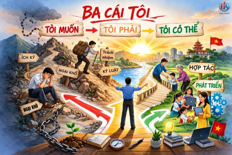 Ba Cái Tôi trong công việc và cuộc sống dễ tạo mâu thuẫn, nhưng cũng có thể hóa giải bằng lắng nghe, thấu hiểu và đặt lợi ích chung lên trên tự ái cá nhân.