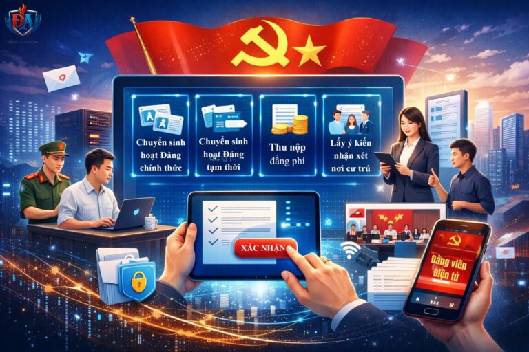 Khi 4 thủ tục hành chính của Đảng bước lên môi trường điện tử: chuyển đổi số không còn là khẩu hiệu