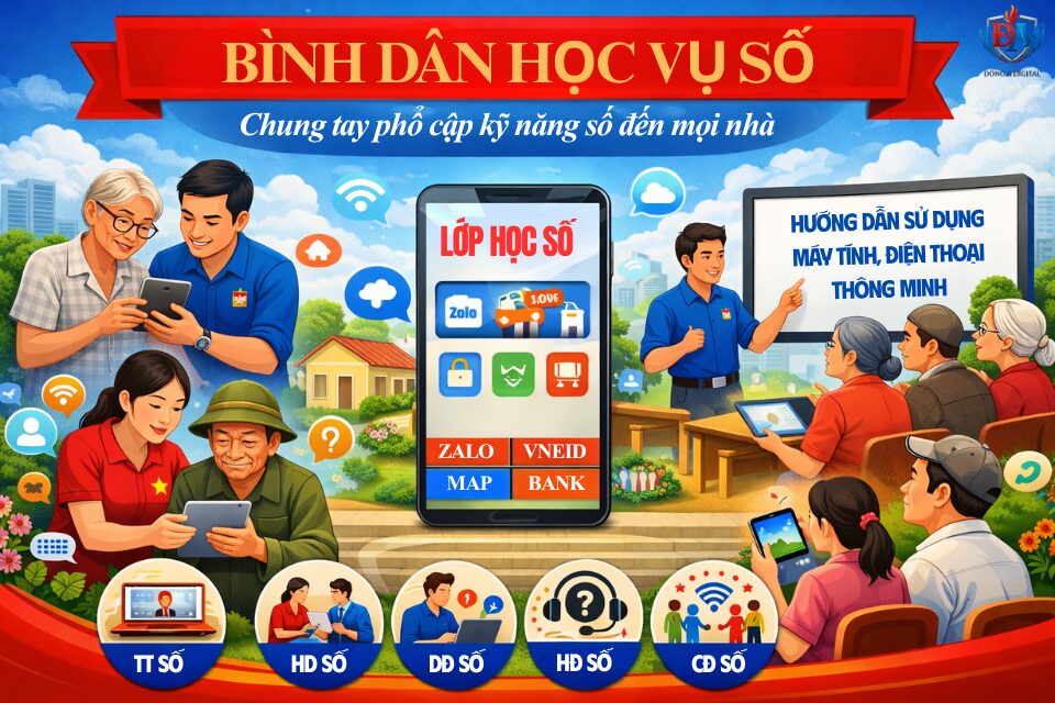 Bình dân học vụ số - cánh cửa tri thức cho mọi lứa tuổi