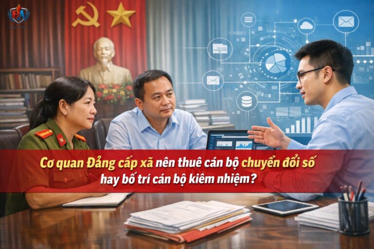 Cơ quan Đảng cấp xã nên thuê cán bộ chuyển đổi số hay bố trí cán bộ kiêm nhiệm?