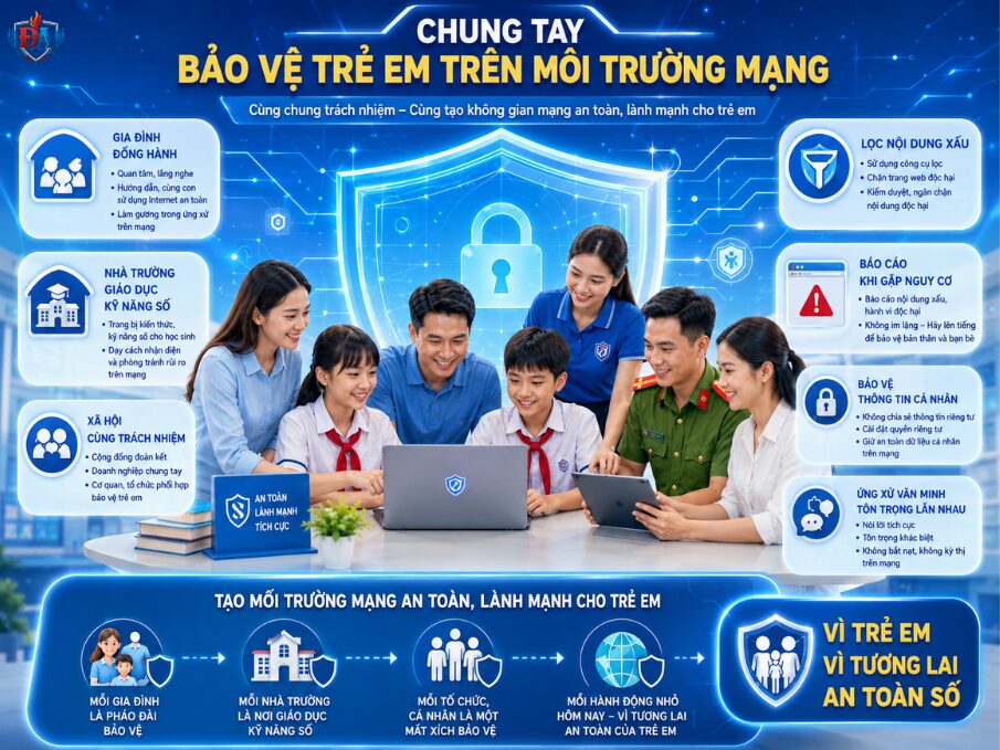 Chung tay bảo vệ trẻ em trên môi trường mạng